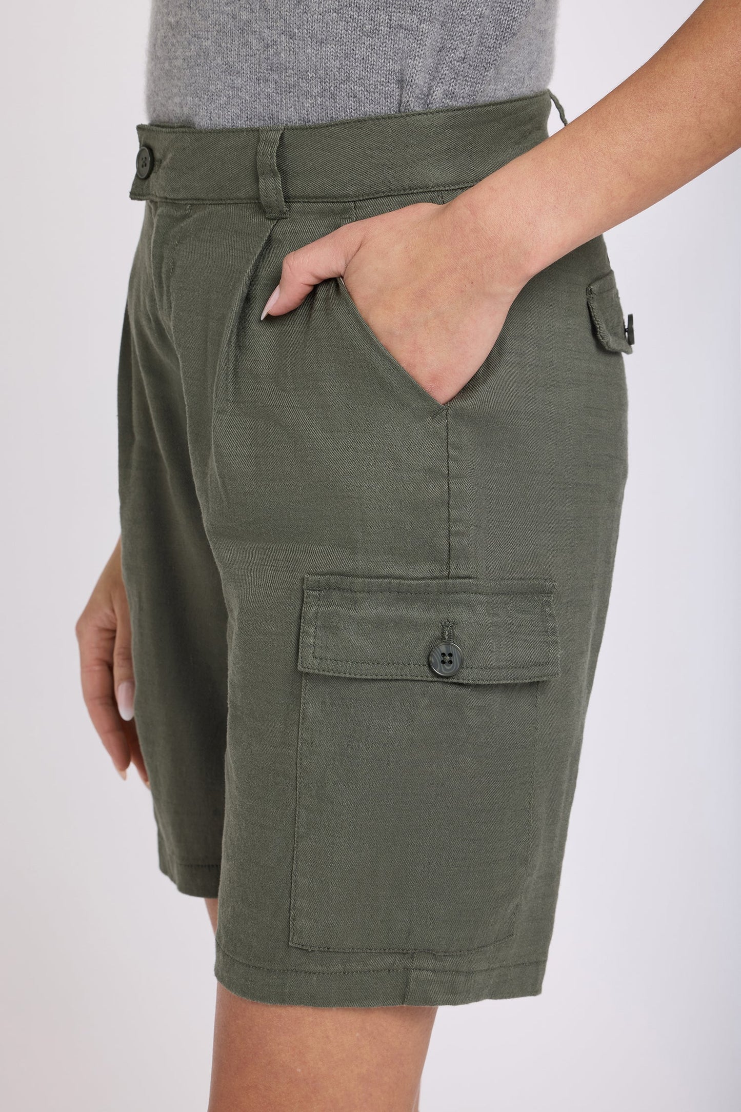 Cargo Bermuda Shorts - Desert Green