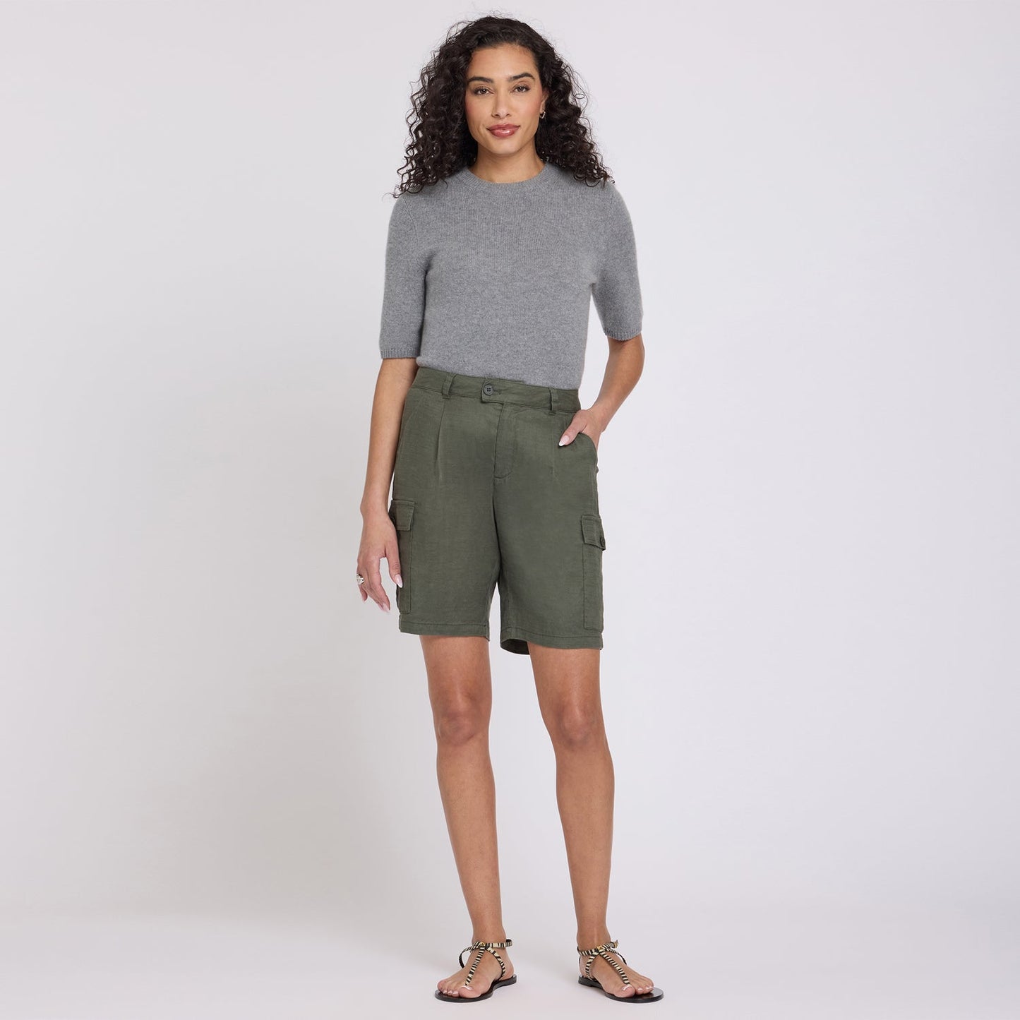 Cargo Bermuda Shorts - Desert Green