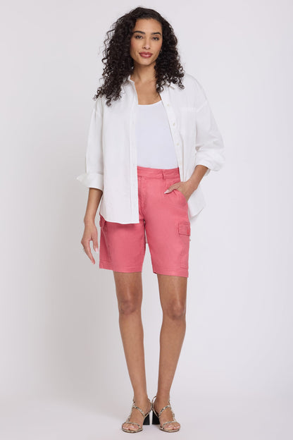 Cargo Bermuda Shorts - Desert Rose