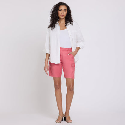 Cargo Bermuda Shorts - Desert Rose