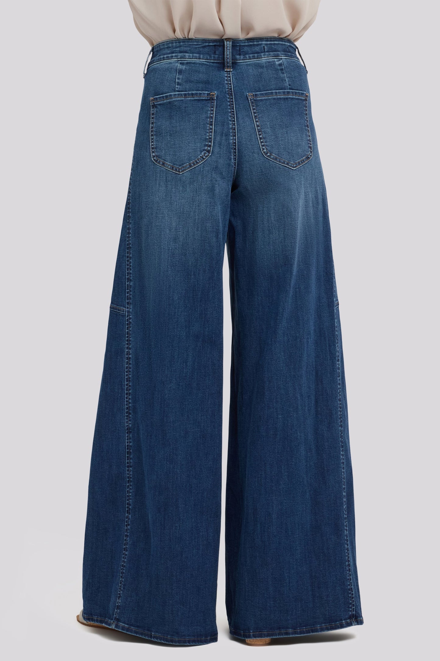 Nova Super Wide Leg Jeans - Blue Mirage