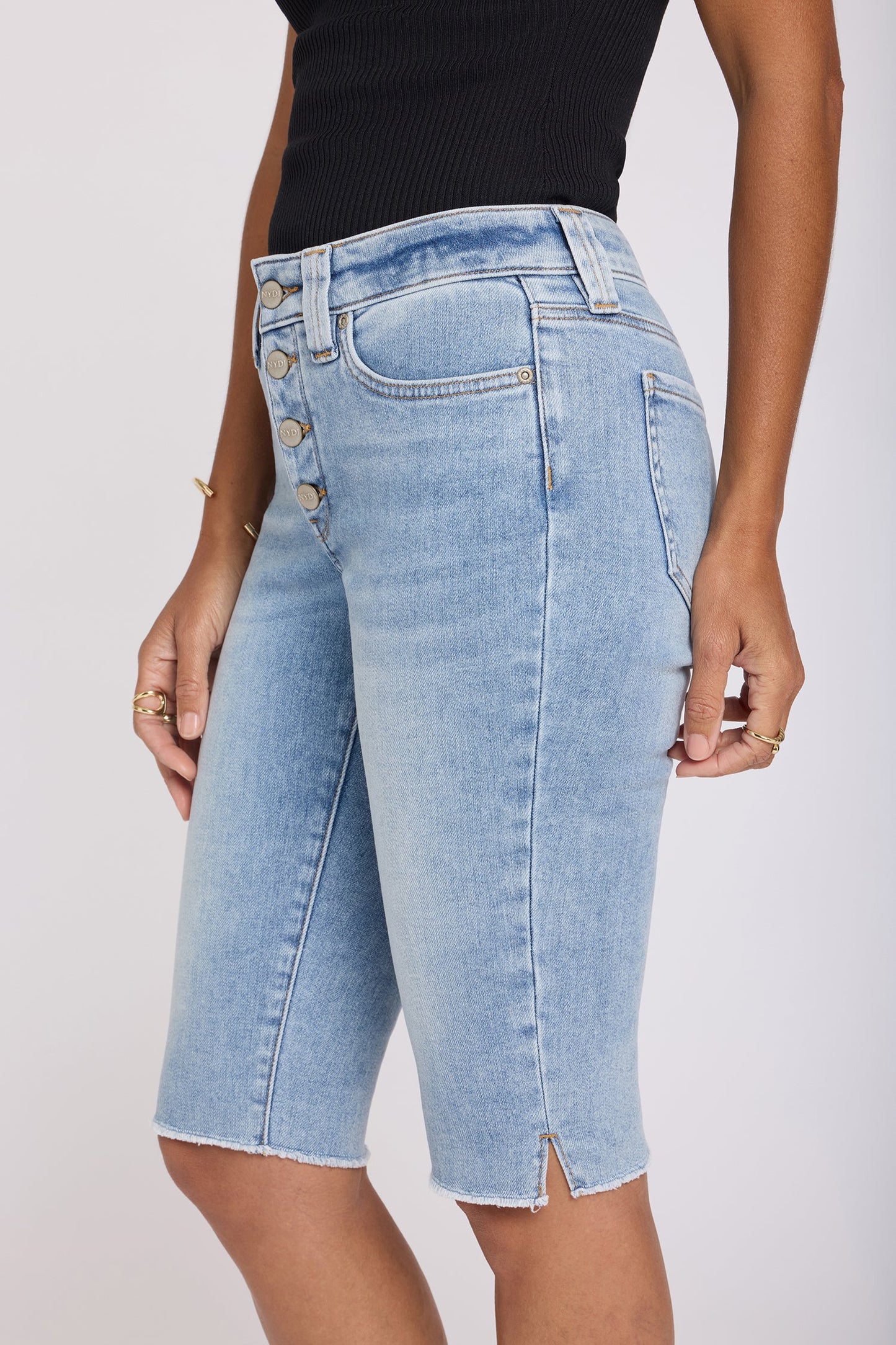 Sophie Bike Capri Jeans - Mist Springs