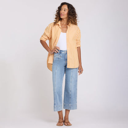 Teresa Wide Leg Ankle Jeans - Mist Springs