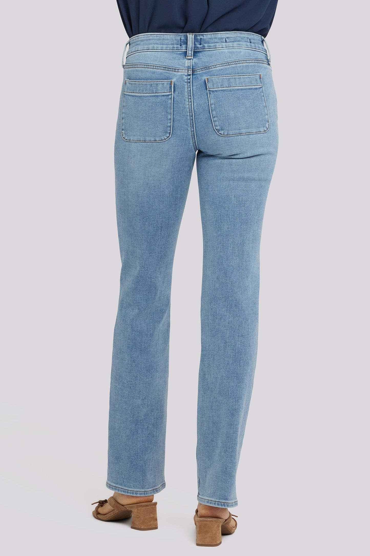Marilyn Straight Jeans In Tall - Mist Springs