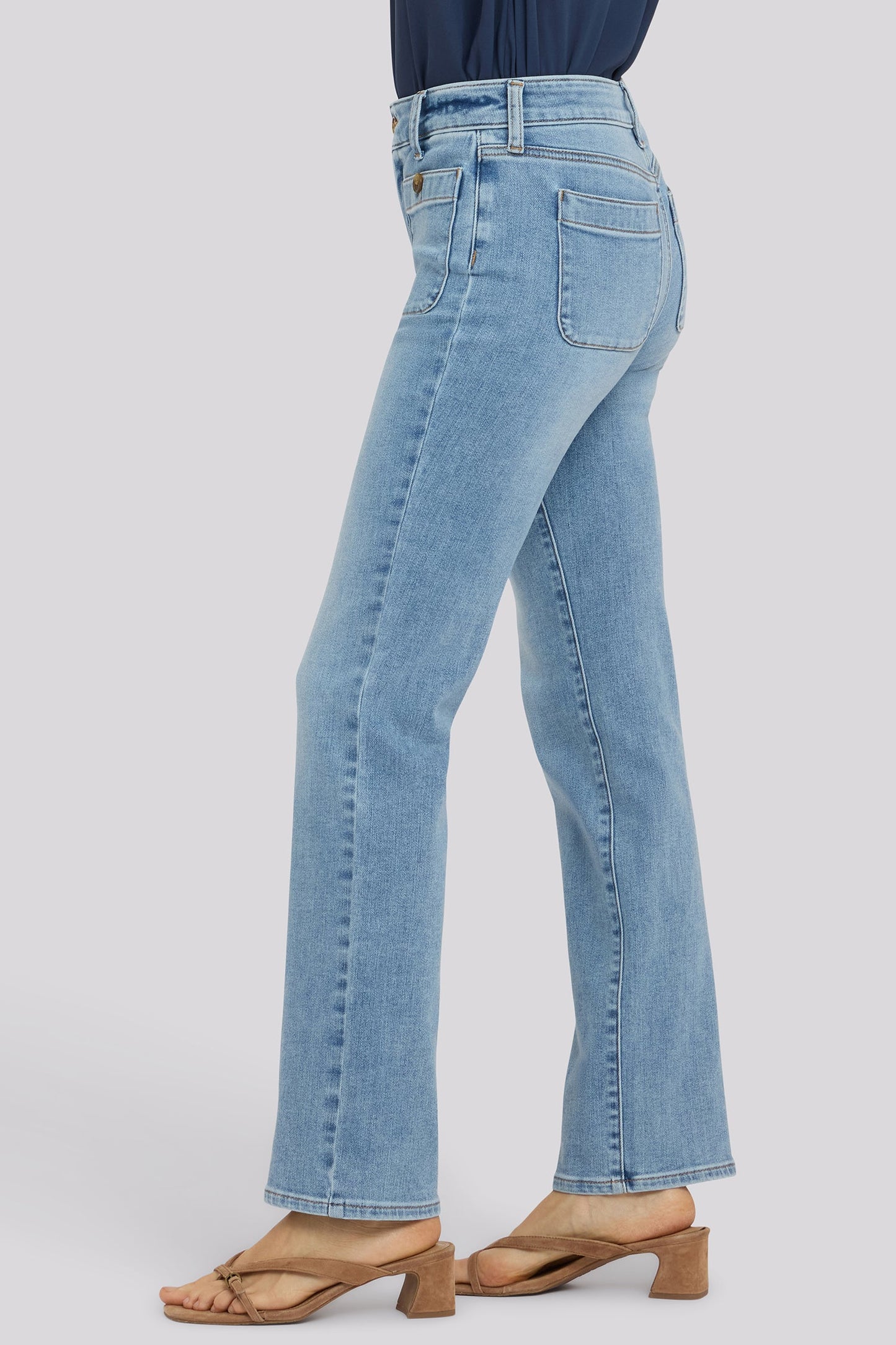 Marilyn Straight Jeans In Tall - Mist Springs