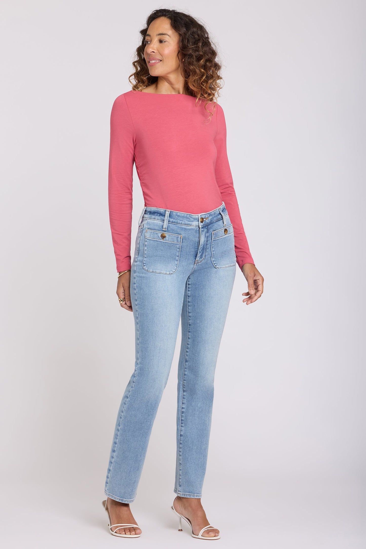 Marilyn Straight Jeans - Mist Springs