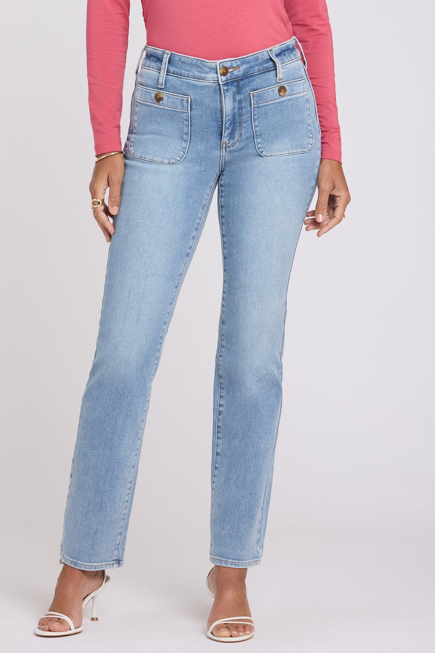 Marilyn Straight Jeans - Mist Springs