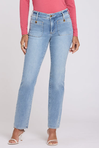 Marilyn Straight Jeans - Mist Springs