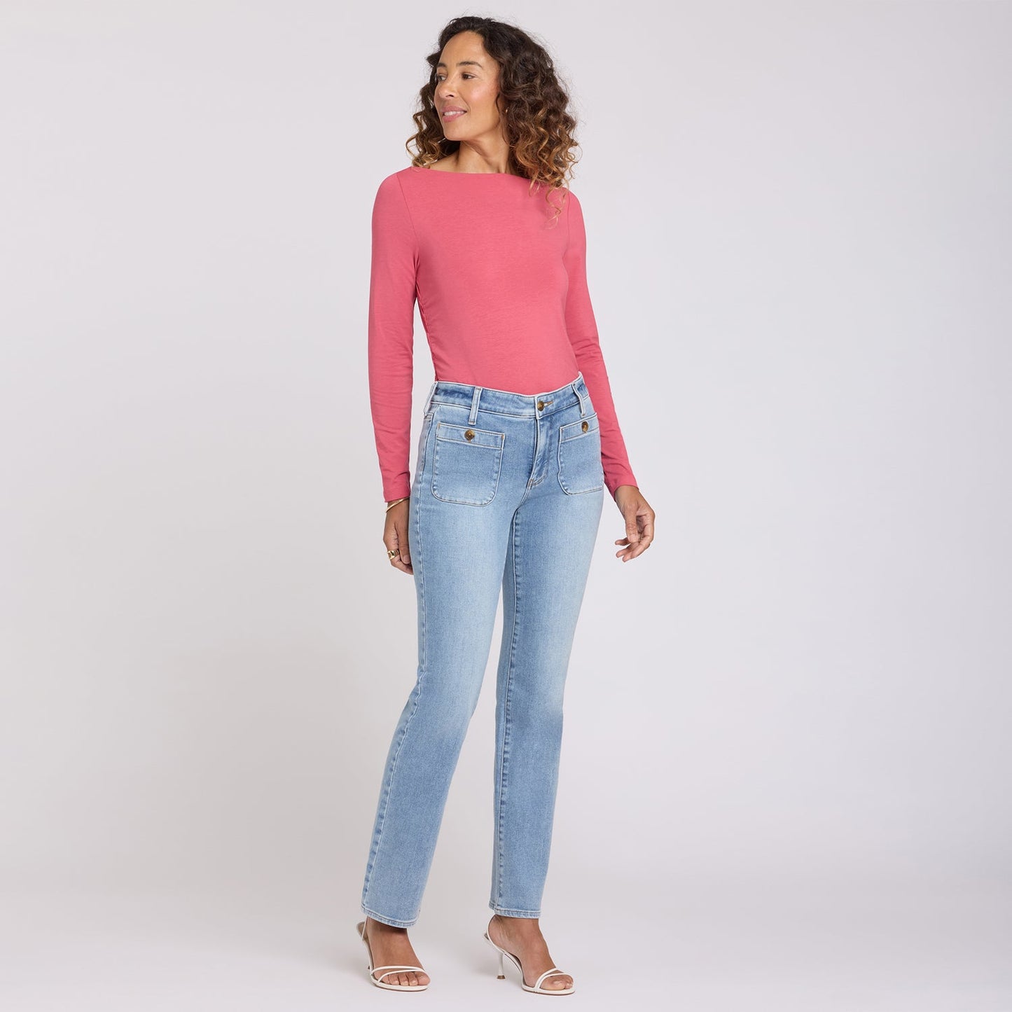 Marilyn Straight Jeans - Mist Springs