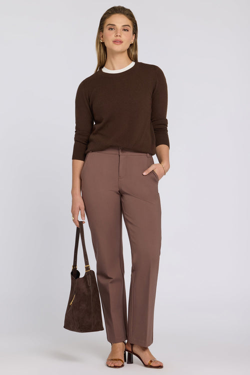 Bella Trouser Pants - Deep Taupe