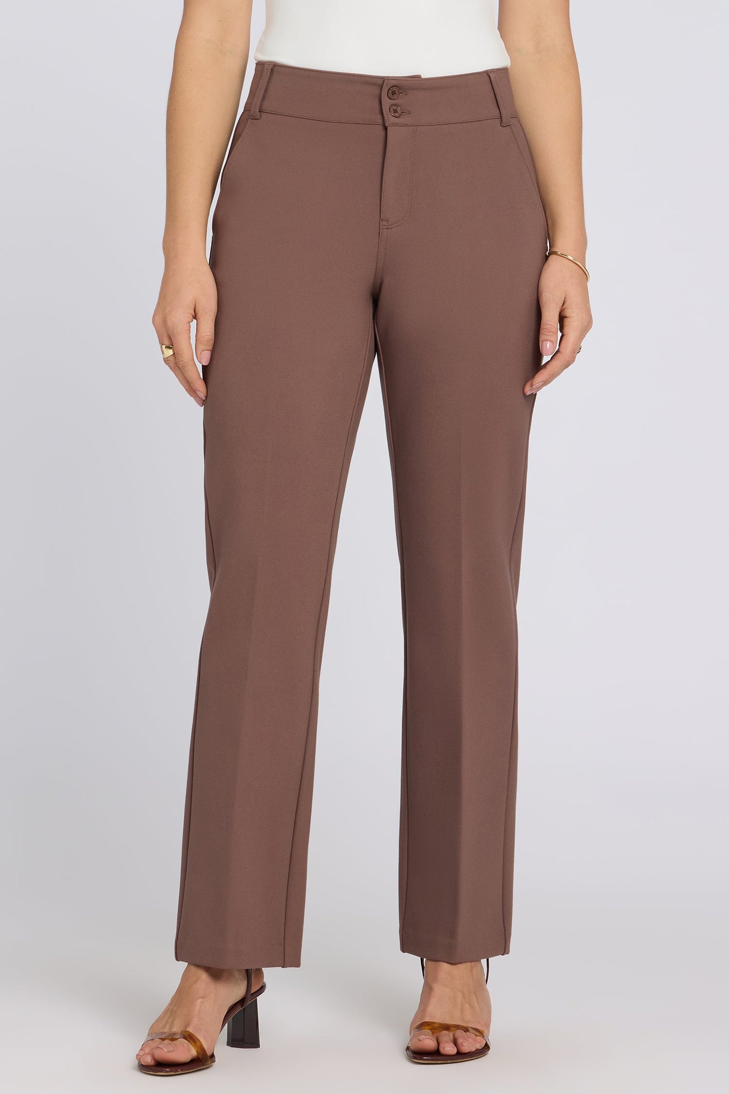 Bella Trouser Pants - Deep Taupe