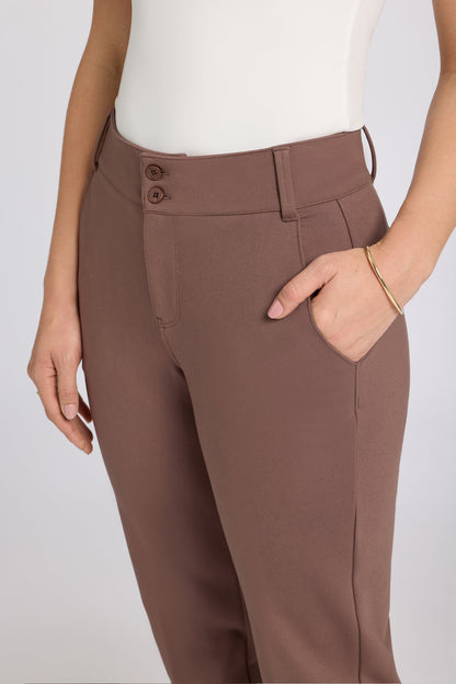 Bella Trouser Pants - Deep Taupe