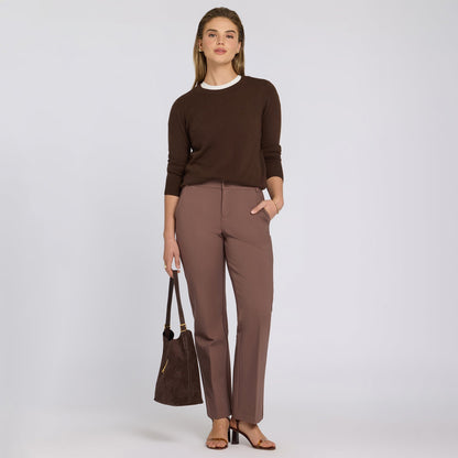 Bella Trouser Pants - Deep Taupe