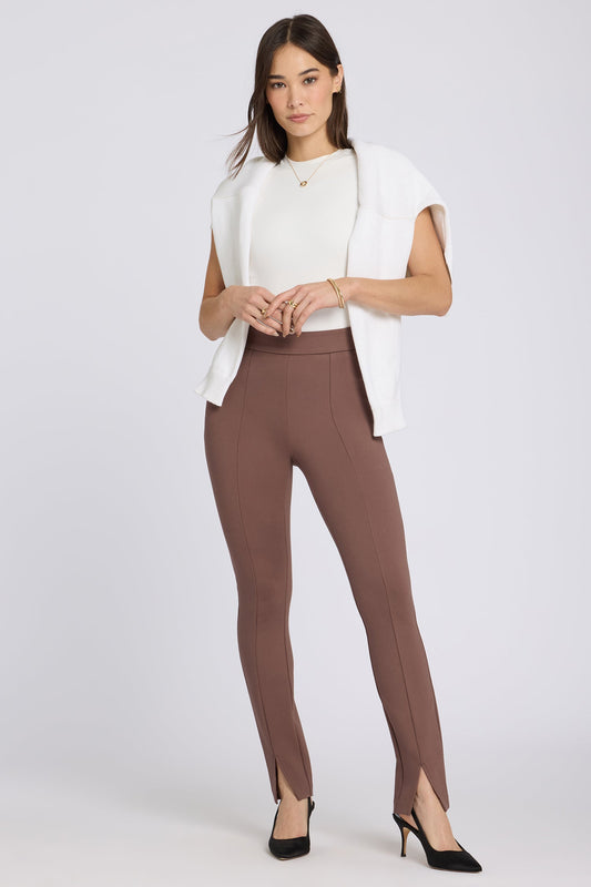 Zelda Pull-On Pants - Deep Taupe