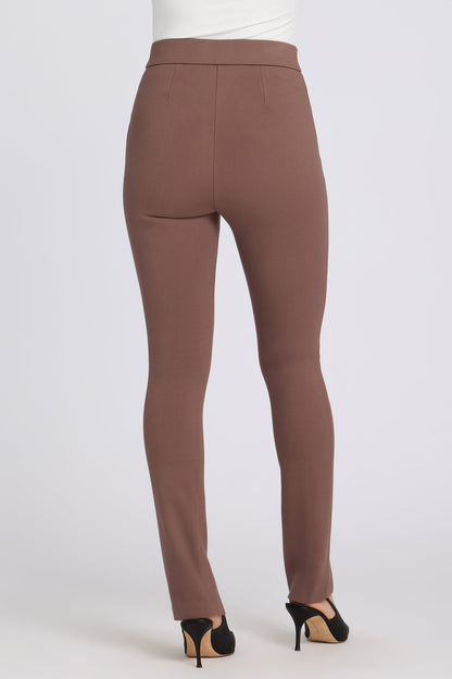 Zelda Pull-On Pants - Deep Taupe