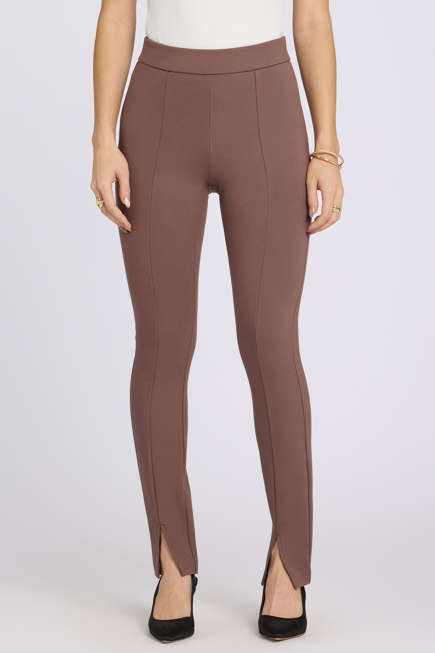 Zelda Pull-On Pants - Deep Taupe