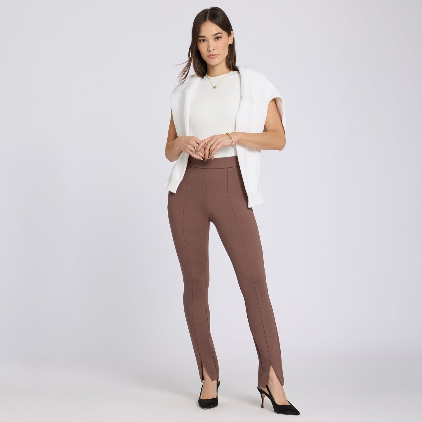 Zelda Pull-On Pants - Deep Taupe