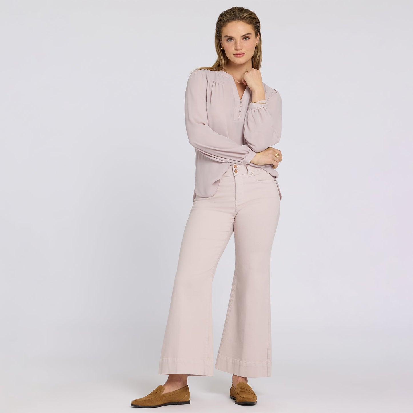 Mia Palazzo Ankle Jeans - Rock Flower