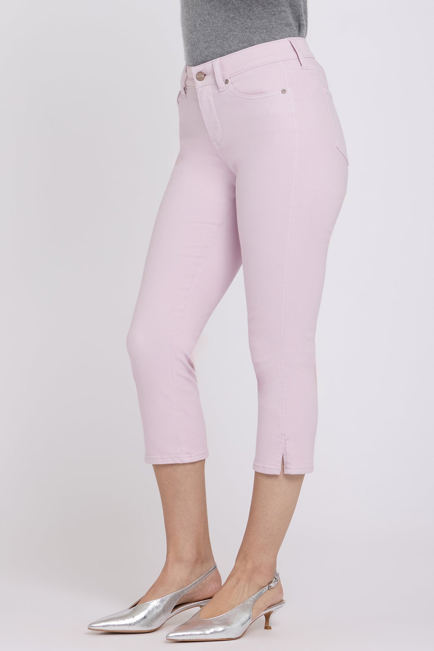 Chloe Capri Jeans - Light Lilac