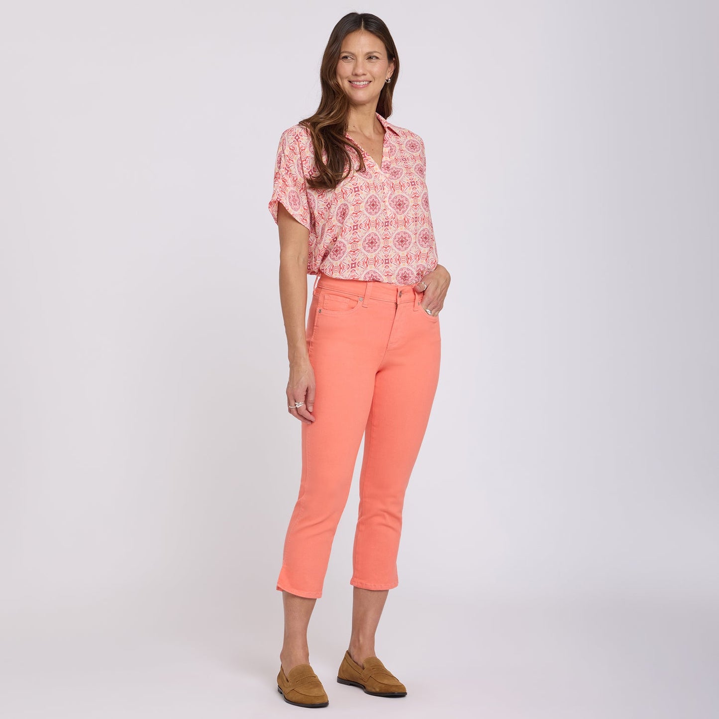 Chloe Capri Jeans - Peachiness
