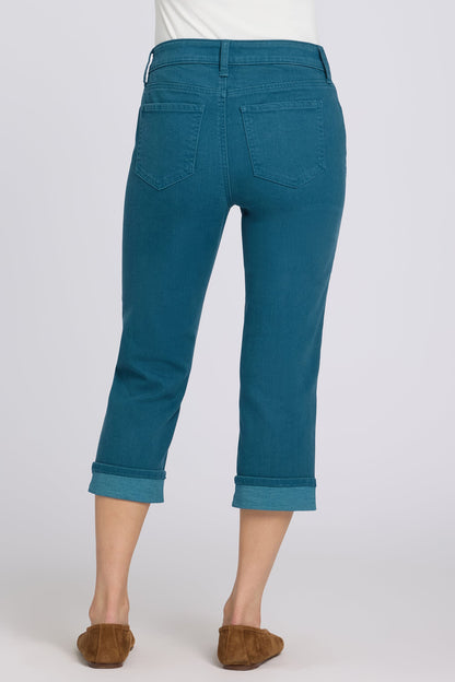 Marilyn Straight Crop Jeans - Blue Lake