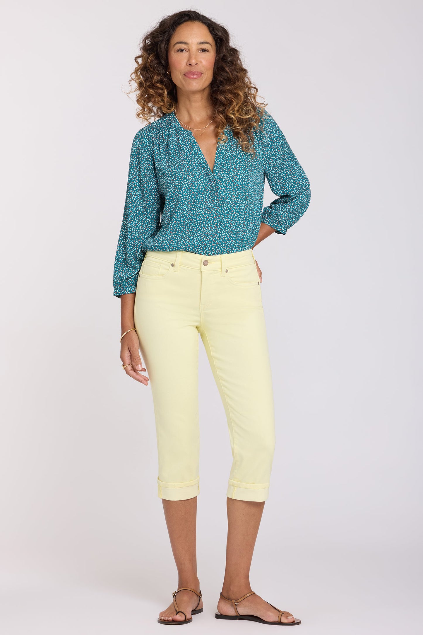 Marilyn Straight Crop Jeans - Chardonnay