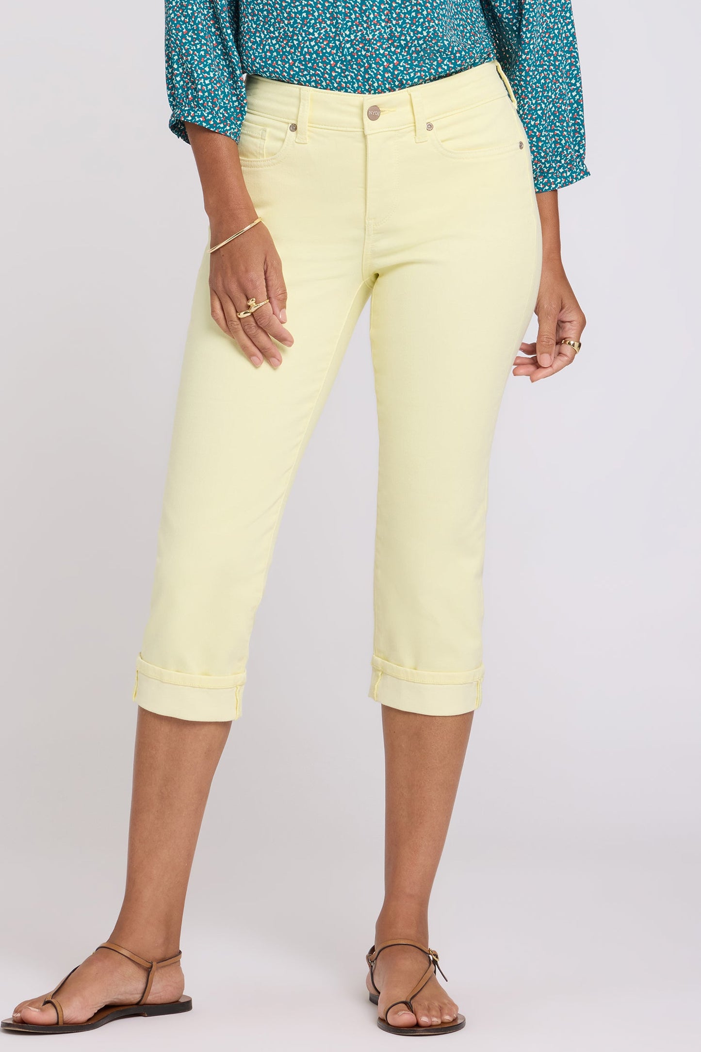 Marilyn Straight Crop Jeans - Chardonnay