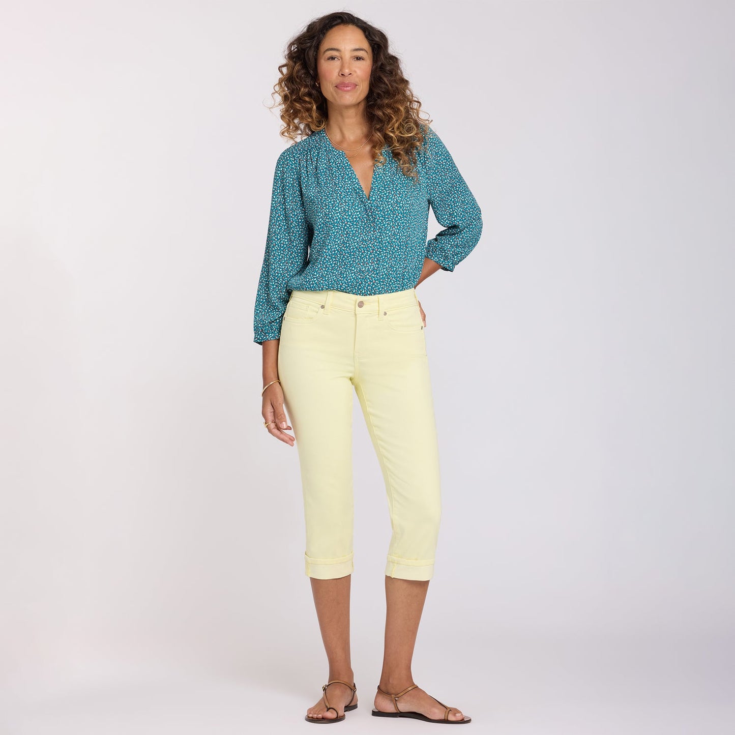 Marilyn Straight Crop Jeans - Chardonnay
