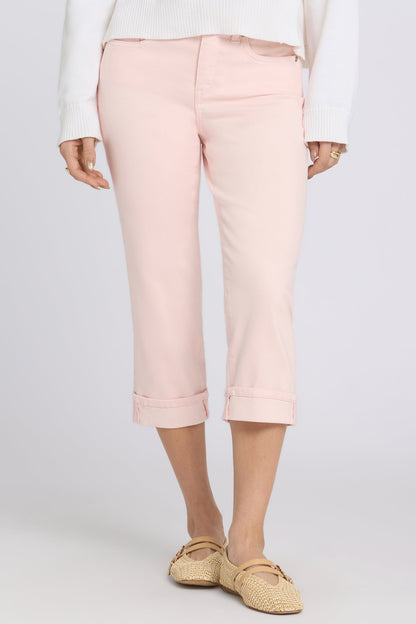 Marilyn Straight Crop Jeans - Pink Dogwood