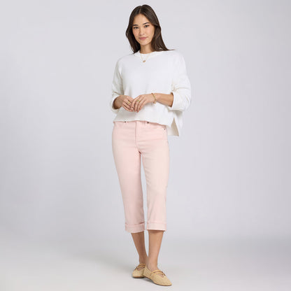 Marilyn Straight Crop Jeans - Pink Dogwood