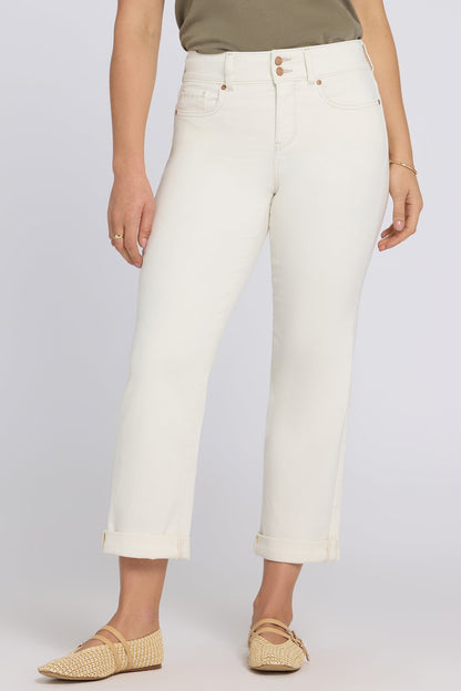Bailey Relaxed Straight Crop Jeans - Vintage White