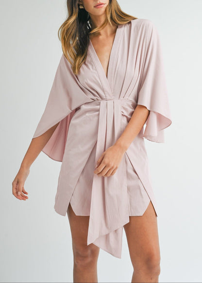 DAKOTA DRAPED MINI DRESS