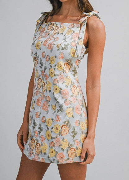 YSABELLE JACQUARD MINI DRESS