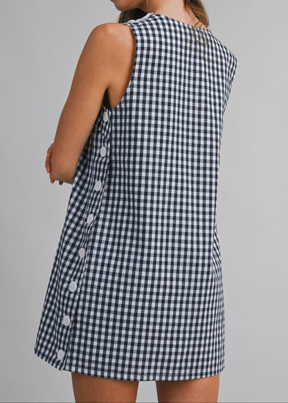 AVERY GINGHAM MINI DRESS