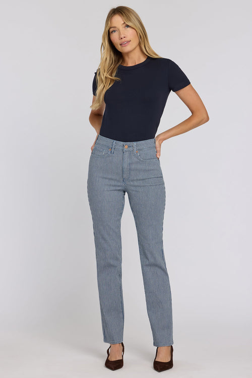 Marilyn Straight Jeans - Malaga Stripe