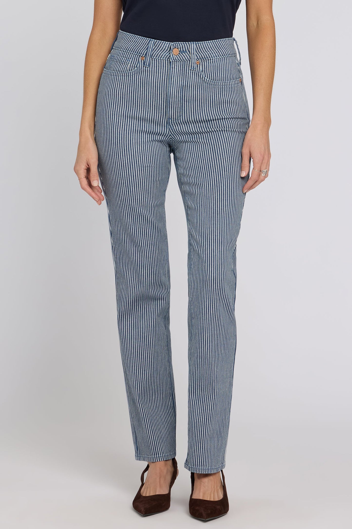 Marilyn Straight Jeans - Malaga Stripe