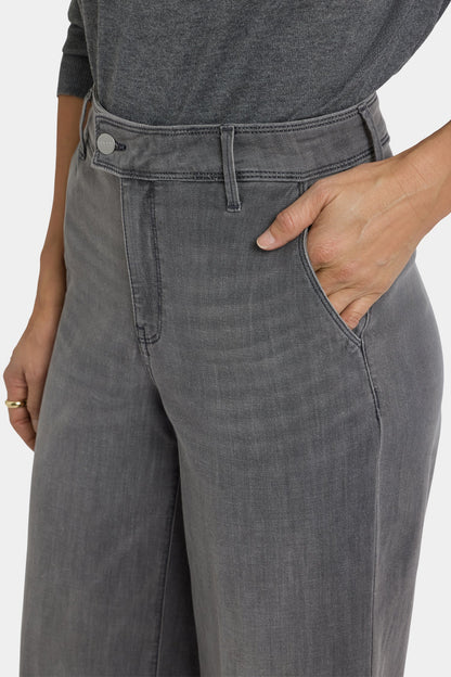 Mona Wide Leg Trouser Jeans - Chateau Shadow