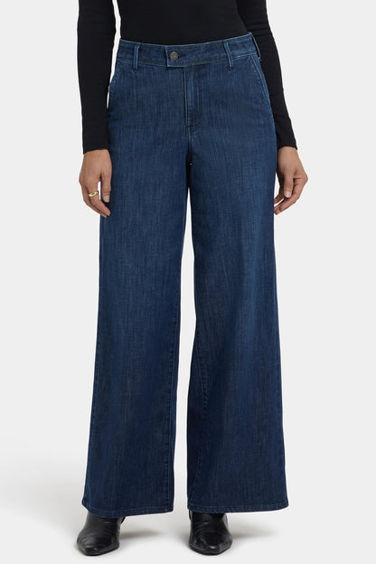 Mona Wide Leg Trouser Jeans - Louvre Sapphire