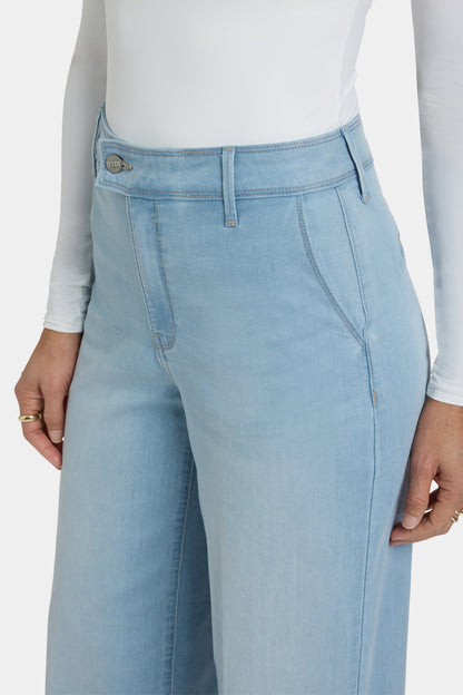 Mona Wide Leg Trouser Jeans - Oceanfront