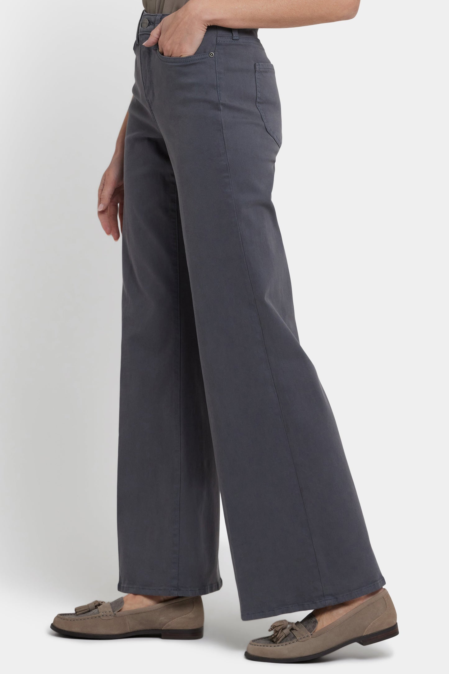 Mia Palazzo Jeans - Vintage Charcoal