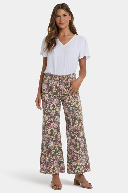 Mia Palazzo Ankle Jeans - Earth Blooms