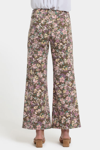 Mia Palazzo Ankle Jeans - Earth Blooms