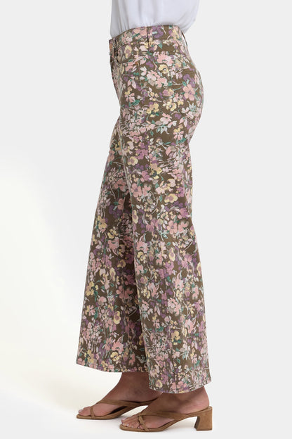 Mia Palazzo Ankle Jeans - Earth Blooms