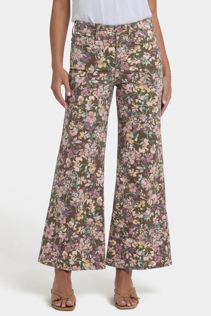 Mia Palazzo Ankle Jeans - Earth Blooms