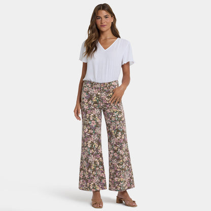 Mia Palazzo Ankle Jeans - Earth Blooms