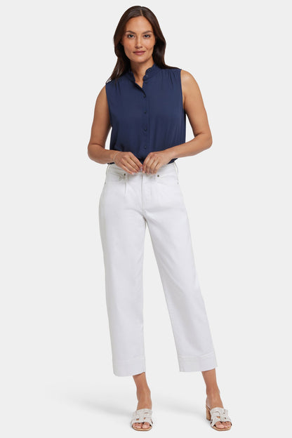 Balloon Ankle Jeans - Optic White