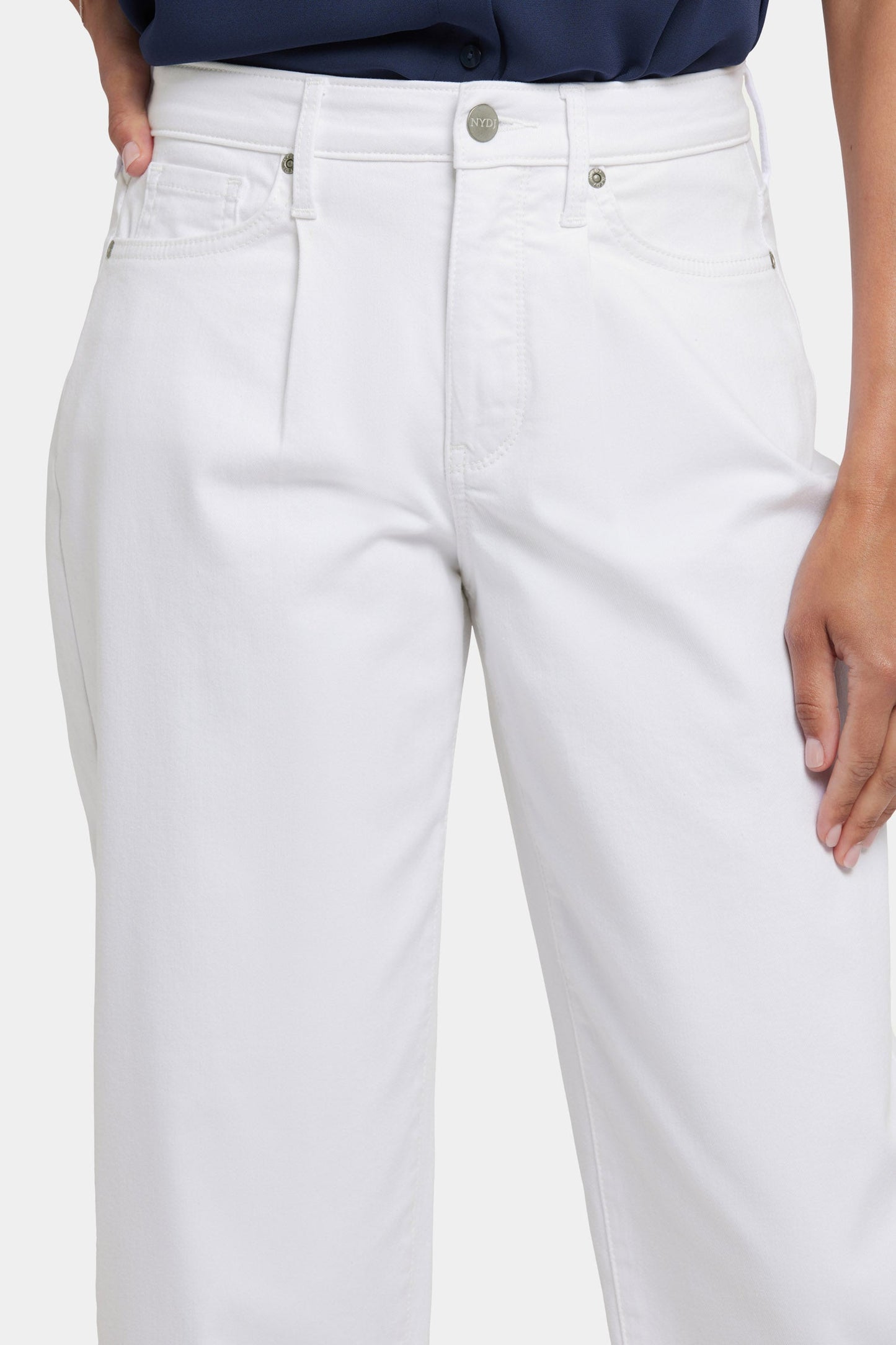 Balloon Ankle Jeans - Optic White