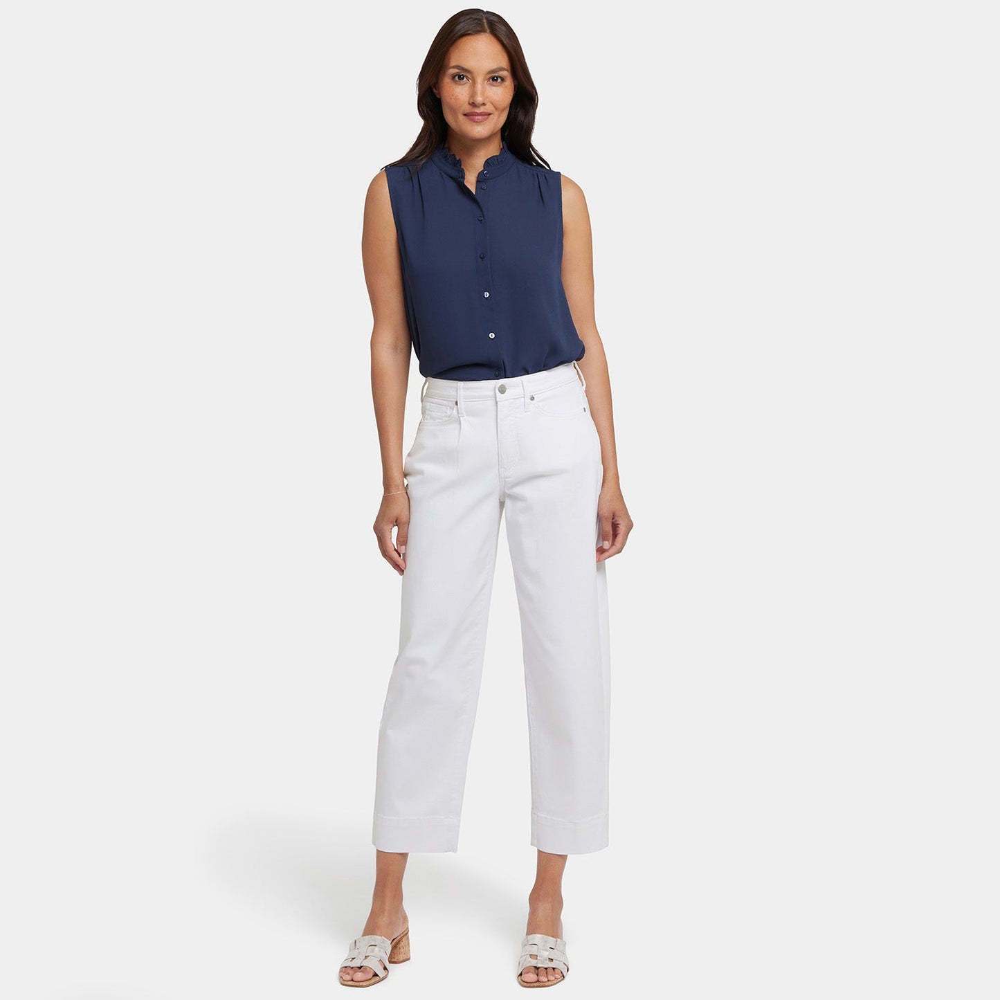 Balloon Ankle Jeans - Optic White