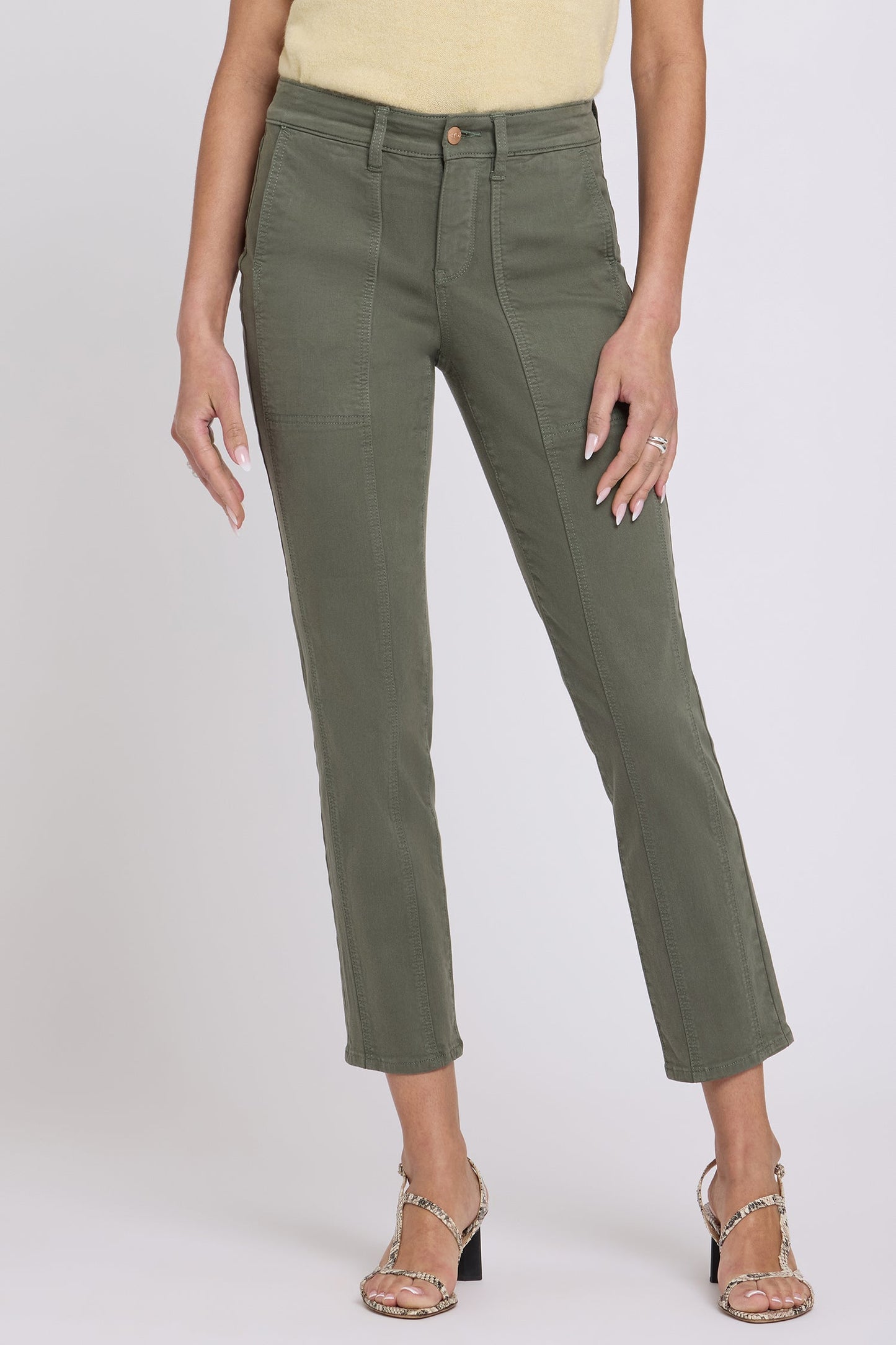 Margot Girlfriend Jeans - Desert Green