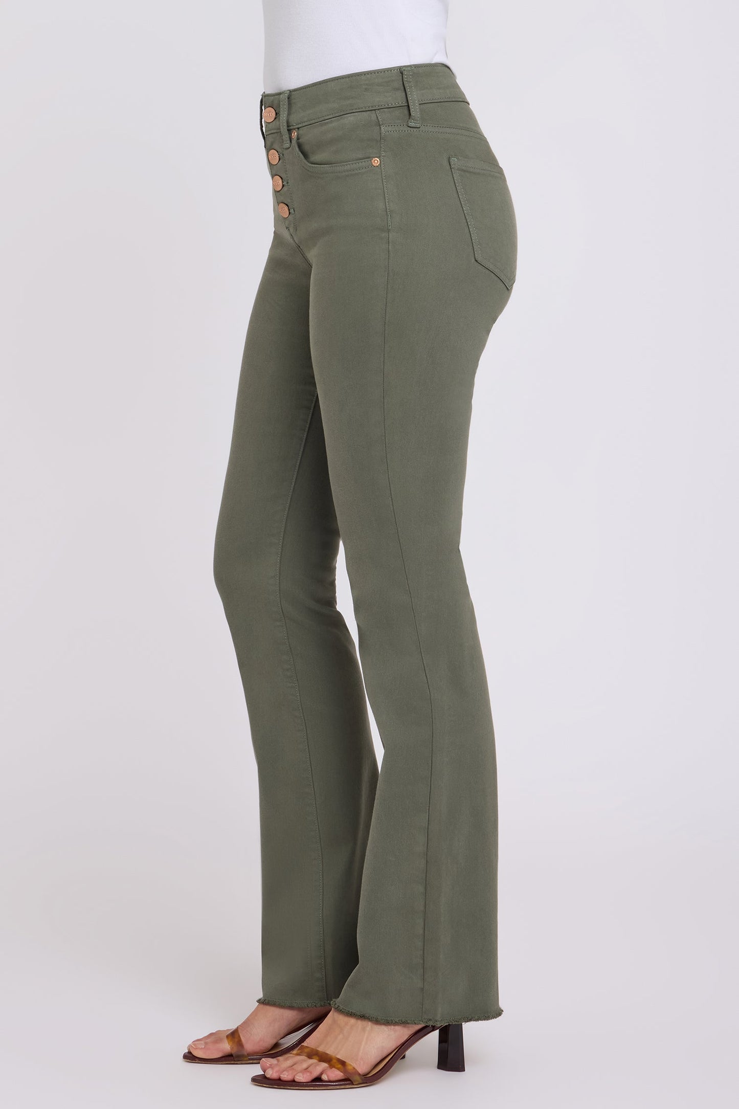 Barbara Bootcut Jeans - Desert Green